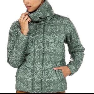 Patagonia Green Patterned Puffer Jacket